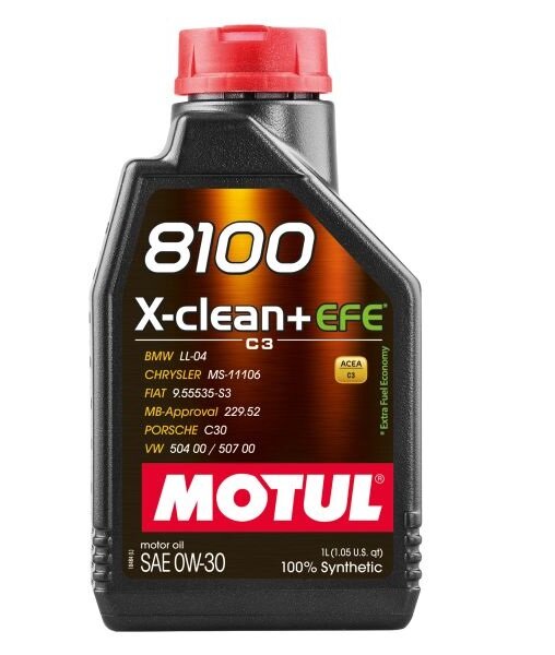 Motul 8100 XCLEAN+ EFE 0W30 1L