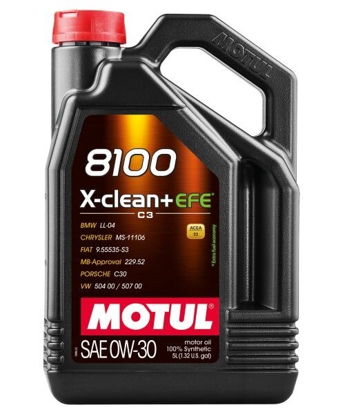 Motul 8100 XCLEAN+ EFE 0W30 5L